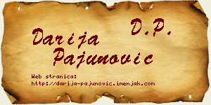 Darija Pajunović vizit kartica